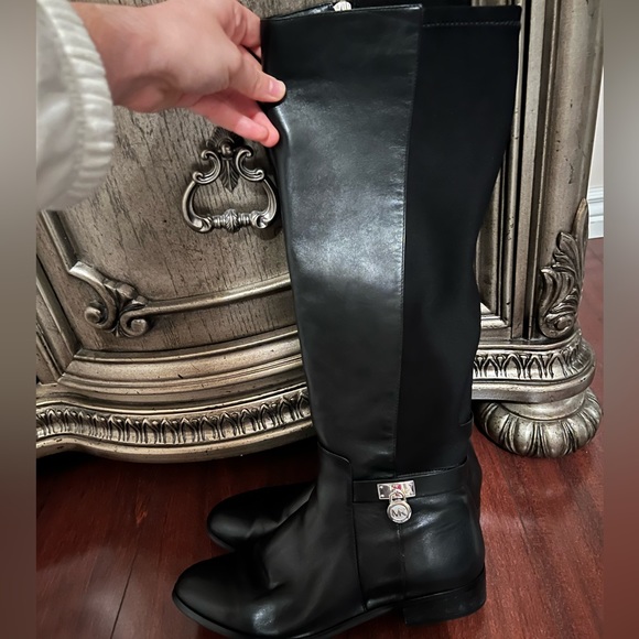 Michael Kors Branson Stretch Leather Boot - Picture 1 of 9